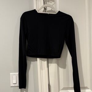 Zara Black Long Sleeve Women's Tee